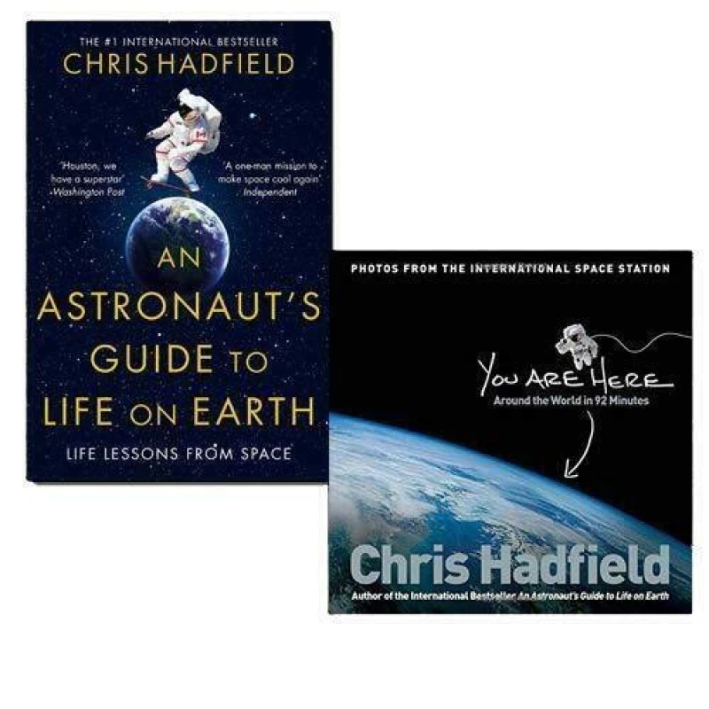 Image of Chris Hadfield 2 Books Collection Set Astronaut's Guide to Life on Earth You Are Here Chris Hadfield Books