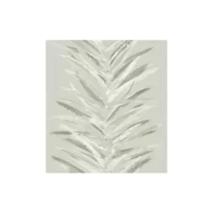 Image of Dhara Leaf Wallpaper Muriva Olive Green 191502 Abstract Leafy Stripes Metallic