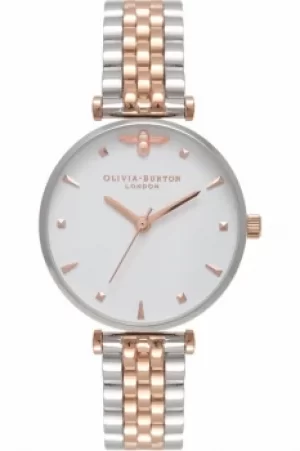 Image of Ladies Olivia Burton Queen Bee T-Bar Watch OB16AM93