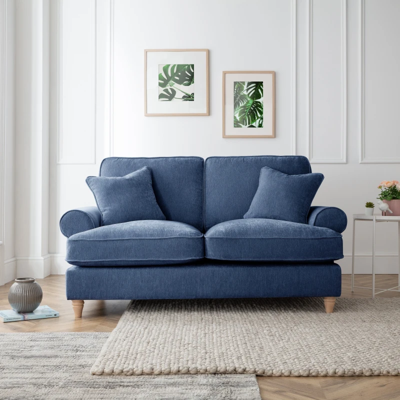 Image of The Great Sofa Company Ezra 2 Seater Sofa Manhattan Navy Navy Unisex