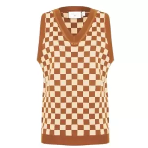 Image of Daisy Street Knitted Vest - Brown