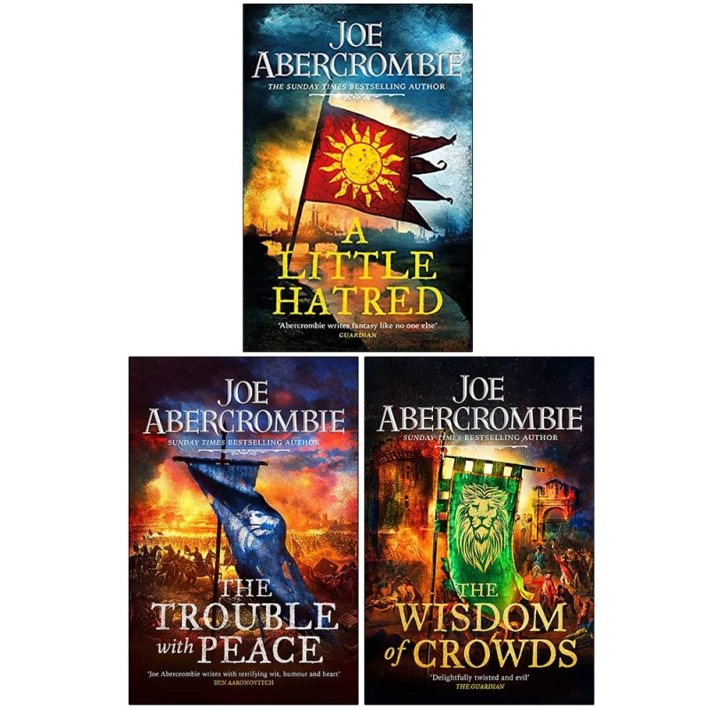 Image of Joe Abercrombie The Age Of Madness 3 Books Collection Set (The Trouble With Peace, A Little Hatred & The Wisdom of Crowds) Joe Abercrombie Books