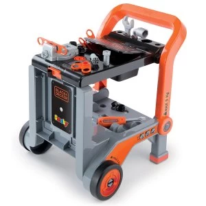 Image of Charles Bentley Kids Smoby Black and Decker Workbench Wheelbarrow Toy