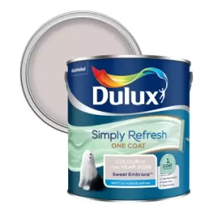Image of Dulux Simply Refresh One Coat Matt Emulsion Colour of the Year 2024 Sweet Embrace - 2.5L
