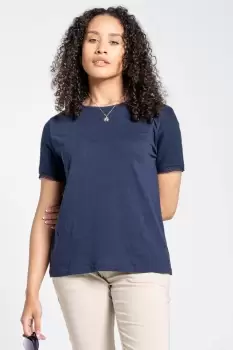 Image of Cotton-Blend 'NosiBotanical Lavern' Short Sleeve Top