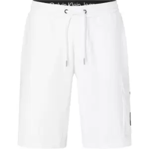 Image of Calvin Klein Jeans Monologo Badge Hwk Short - White