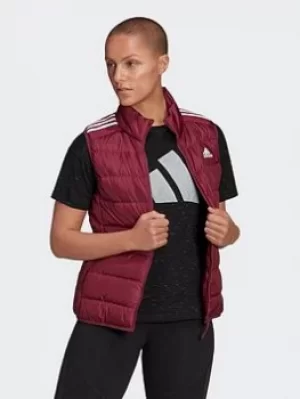 Image of adidas Essentials Light Down Vest, Red Size M Women