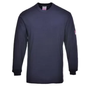 Image of Modaflame Mens Flame Resistant Antistatic T-Shirt Navy M