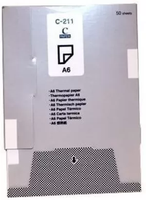 Image of Brother C211S A6 Thermal Printer Paper