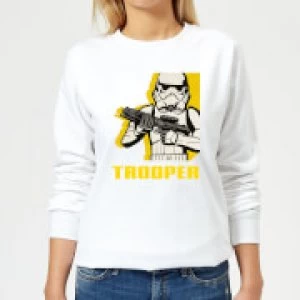 Image of Star Wars Rebels Trooper Womens Sweatshirt - White - M