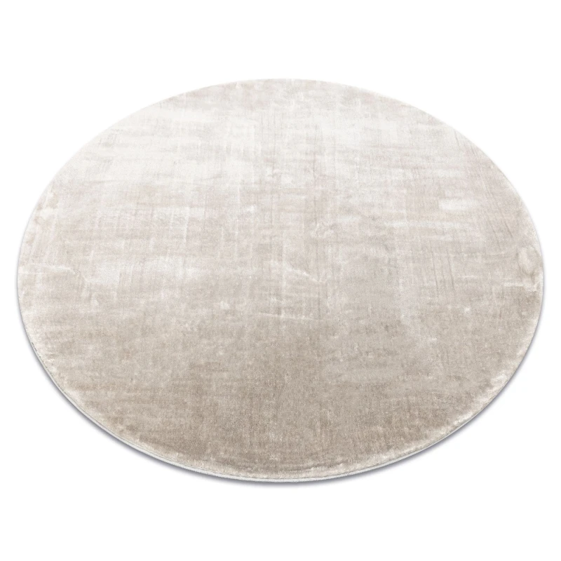 Image of RugsX Visco Rug in Silver Size: 120cm diameter Silver Unisex 120cm diameter