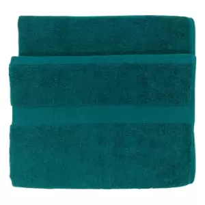 Image of Loft Combed Cotton Bath Sheet Teal
