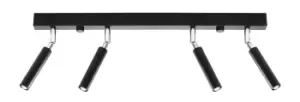 Image of Eyetech Straight Bar Flush 4Light Black G9