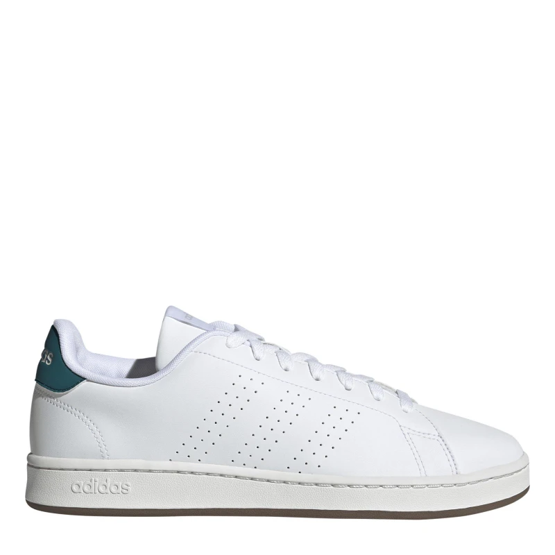 Image of adidas Mens Advantage Low-Top Trainers White/ White male 6 (39.3)