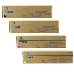 Image of Konica Minolta 171-0551-100 Original Multi Pack B/C/M/Y Laser Toner Ink Cartridges