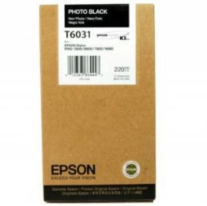 Image of Epson T6031 Photo Black Ink Cartridge