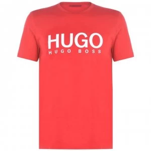 Image of Hugo Boss Dolive Logo T-Shirt Dark Red Size L Men