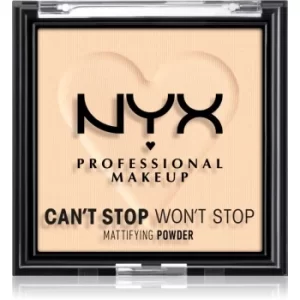 Image of NYX Professional Makeup Can't Stop Won't Stop Mattifying Powder Mattifying Powder Shade 01 Fair 6 g