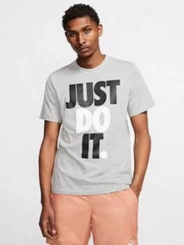 Image of Nike Just Do It T-Shirt - Dark Grey
