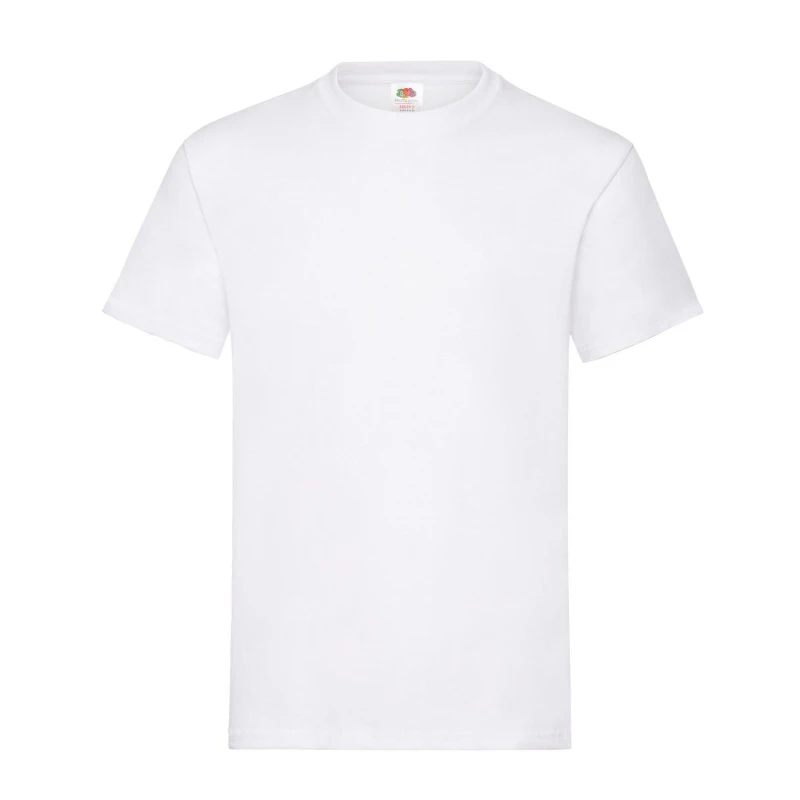 Image of Fruit Of The Loom Plain Cotton Heavy T-Shirt White male