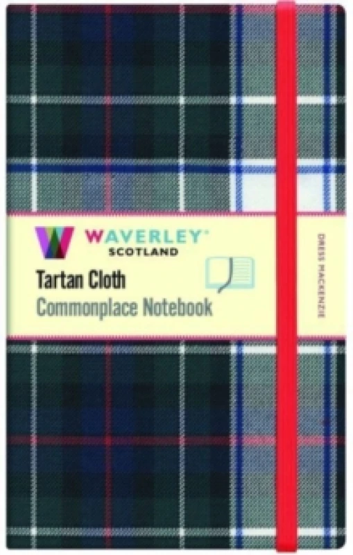 Image of Dress Mackenzie Large Tartan Notebook: 21 x 13cm : - Waverley Scotland Tartan Cloth Commonplace Notebook/Journal Hardback