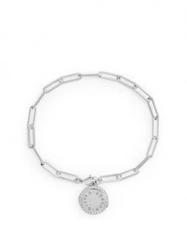 Image of Olivia Burton Bejewelled Classics Bejewelled Classics Disc Chain Bracelet Silver