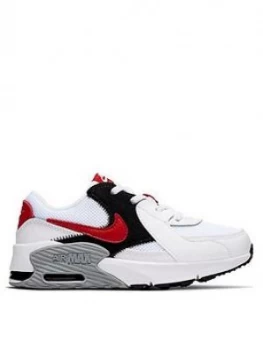 Image of Nike Air Max Excee Childrens Trainers - White/Red, Size 1