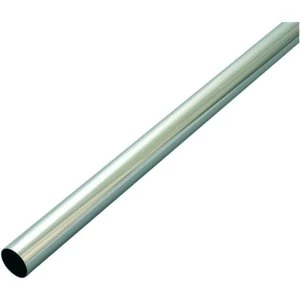 Image of Wickes Interior Multi Rail Tube - 25mm x 2.44m Chrome