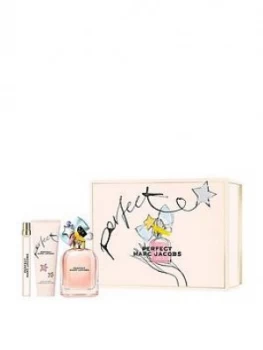Image of Marc Jacobs Perfect Gift Set 100ml Eau de Toilette + 75ml Body Lotion + 10ml Eau de Toilette