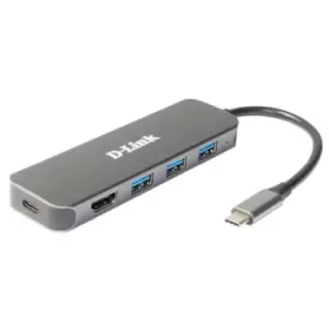 Image of D-Link 5-in-1 USB-C Hub with HDMI/Power Delivery DUB-2333