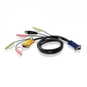 Image of Aten 2L5302U KVM cable 1.8 m Black