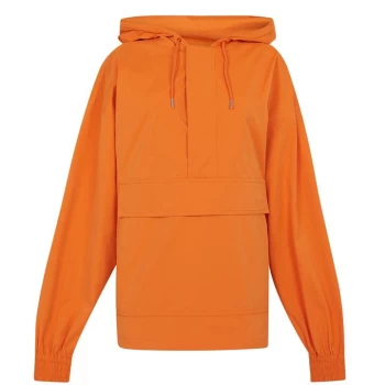 Image of Calvin Klein Jeans Logo Anorak Jacket - Orange Tiger