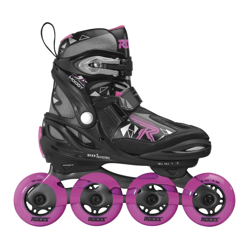 Image of Roces Moody Junior Inline Skates Black/Pink female 3-6