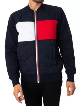 Image of Mix Media Bomber Jacket