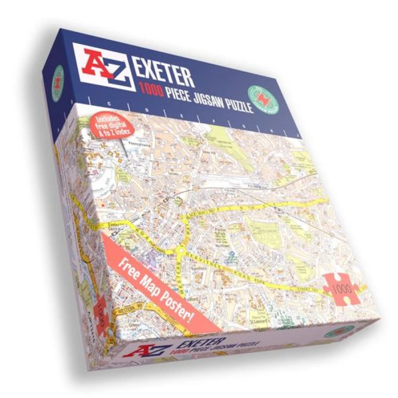 Image of A to Z A to Z Map of Exeter 1000 Piece Jigsaw Puzzle