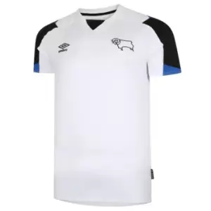 Image of Umbro Derby County Home Shirt 2021 2022 Junior - White