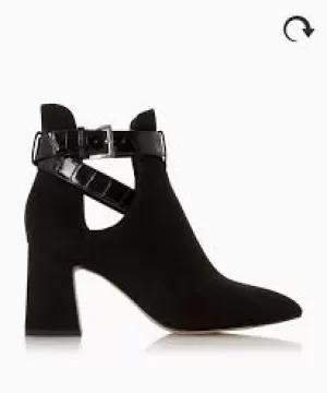 Image of Head Over Heels by Dune Black 'Pavia' Mid Block Heel Ankle Boots - 8
