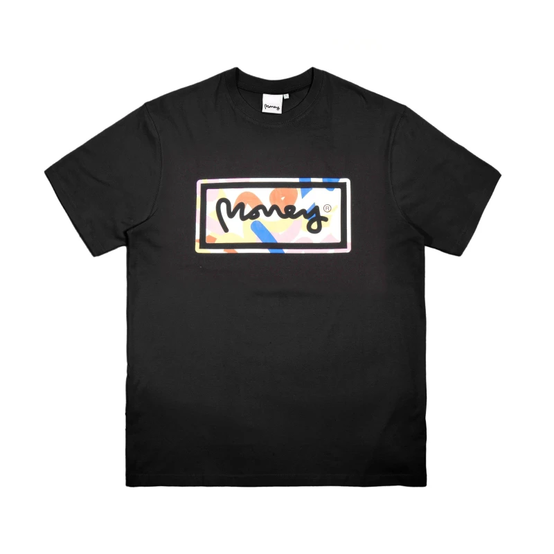 Image of Money 5-Pack Sig Camo Print T-Shirts Black/White/Gry male Small