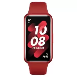 Image of Huawei Band 55029076 activity tracker AMOLED Wristband activity tracker 3.73cm (1.47") Red