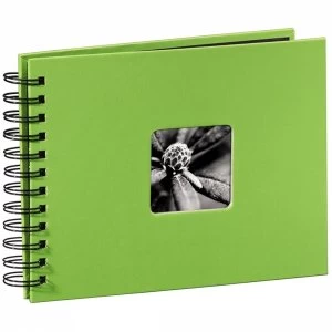 Image of Fine Art Spiral Bound Album 24x17cm 50 Black pages Kiwi