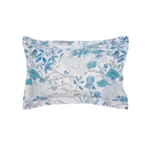 Image of Sanderson Crane & Frog Oxford Pillowcase, Blue