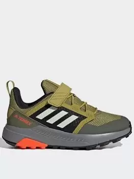 Image of adidas Terrex Trailmaker Hiking Shoes, Green, Size 2.5 Older