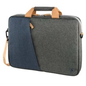Image of Hama 00185610 Laptop Bag 15.6 Inches Blue Brown/Dark Grey