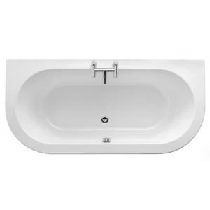 Image of Cooke Lewis Helena Supercast acrylic Twin ended Curved Bath L1700mm W800mm