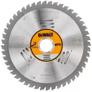 Image of DEWALT Aluminum Saw Blade 216mm x 30mm 48T - N/A