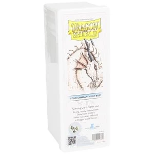 Image of Dragon Shield Storage Box w. 4 compartments - White