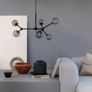 Image of Space Mutli Arm Globe Pendant Smoke