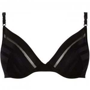 Image of Heidi Klum Nightshade Fling Contour Plunge Bra - Black