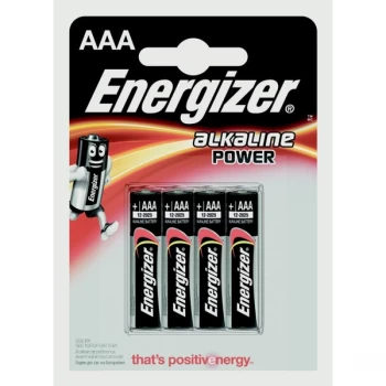 Image of Eveready Energizer Alkaline Power AAA E91 Pack 4