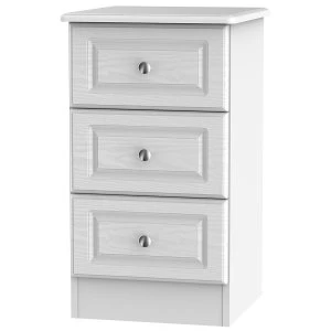 Image of Robert Dyas Montego Ready Assembled 3-Drawer Bedside Table